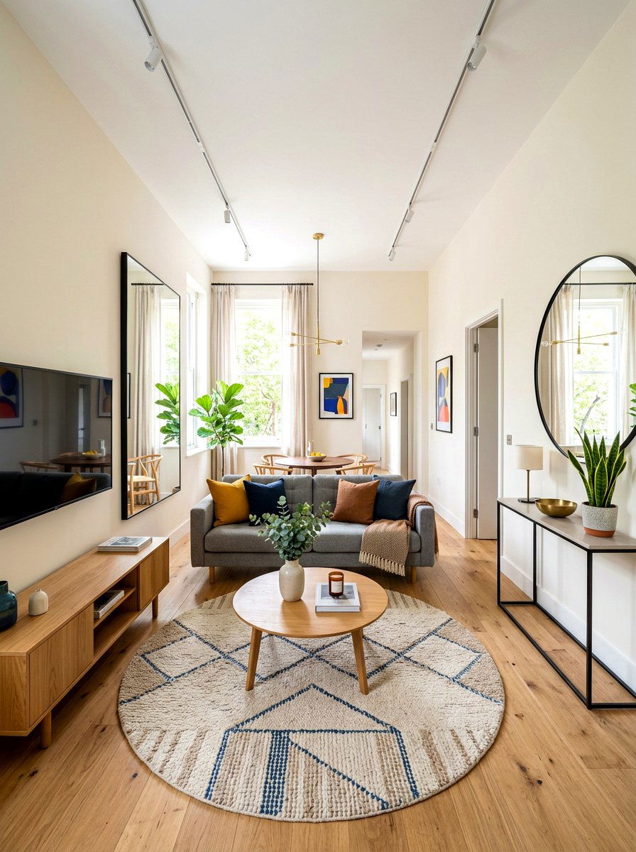 Narrow living room layout - 30 small room layout ideas