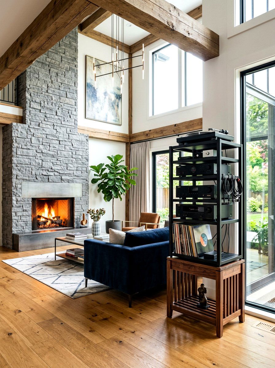 Narrow tall wood stand - 30 log holder ideas