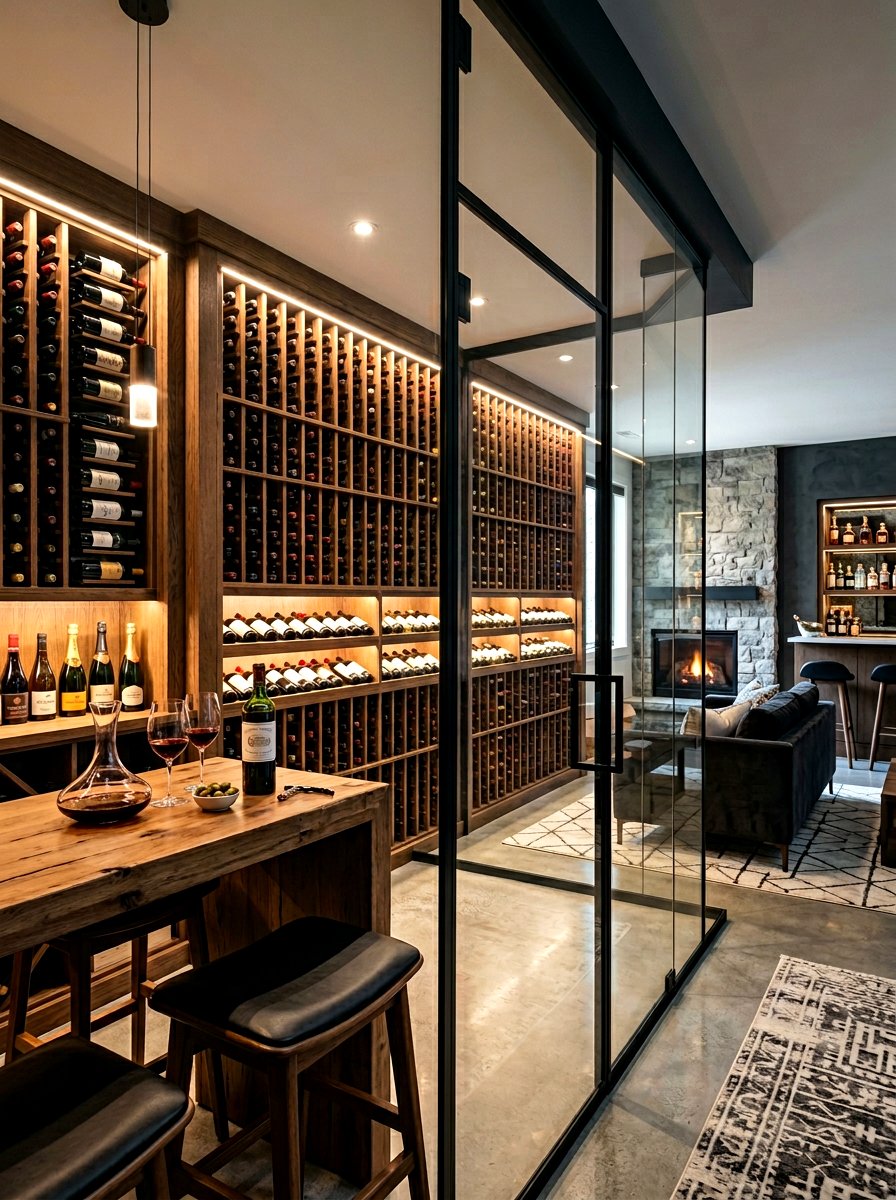 Narrow wine cellar area - 30 narrow room decorating ideas