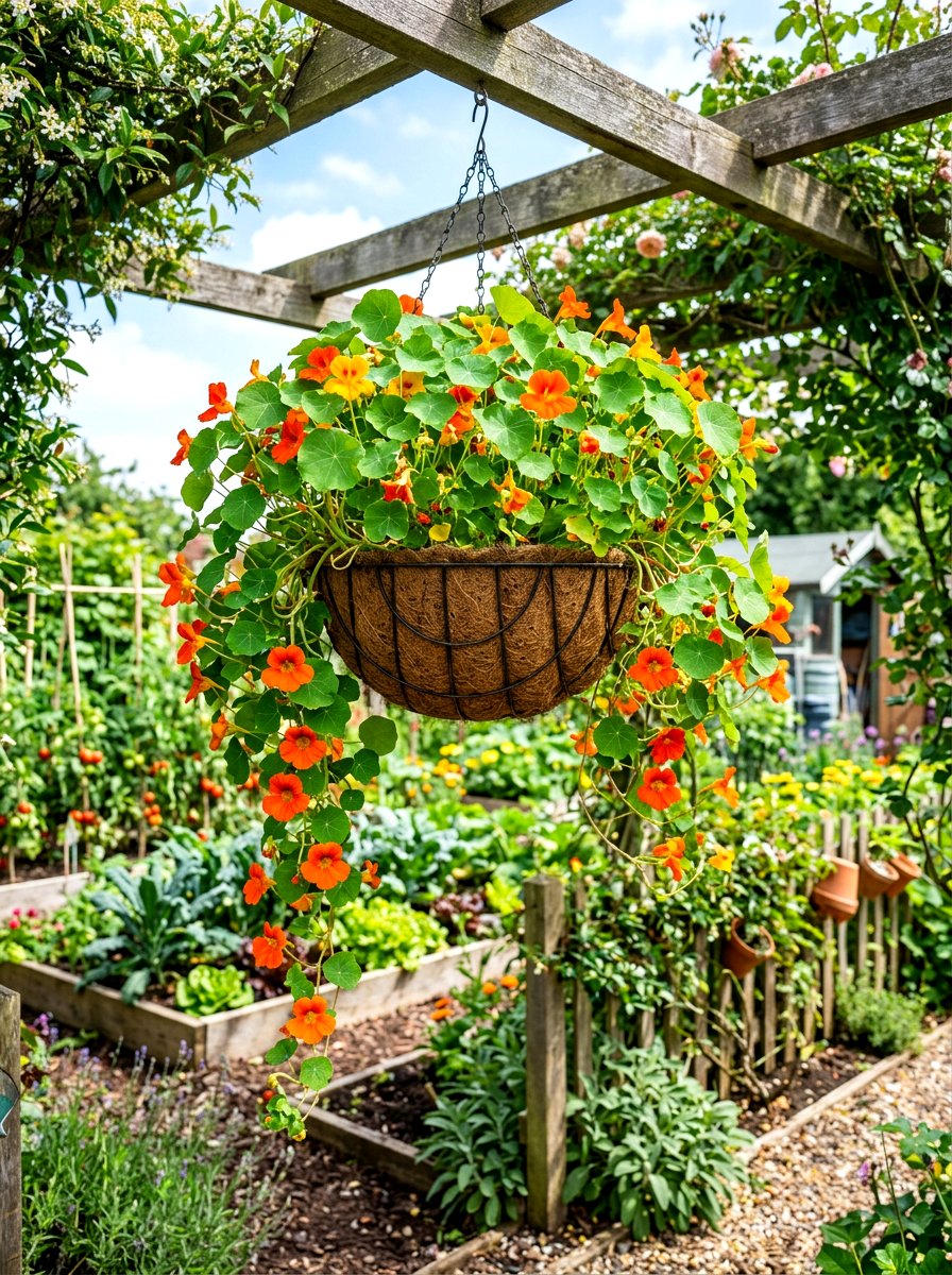 Nasturtium hanging basket - 30 hanging basket ideas