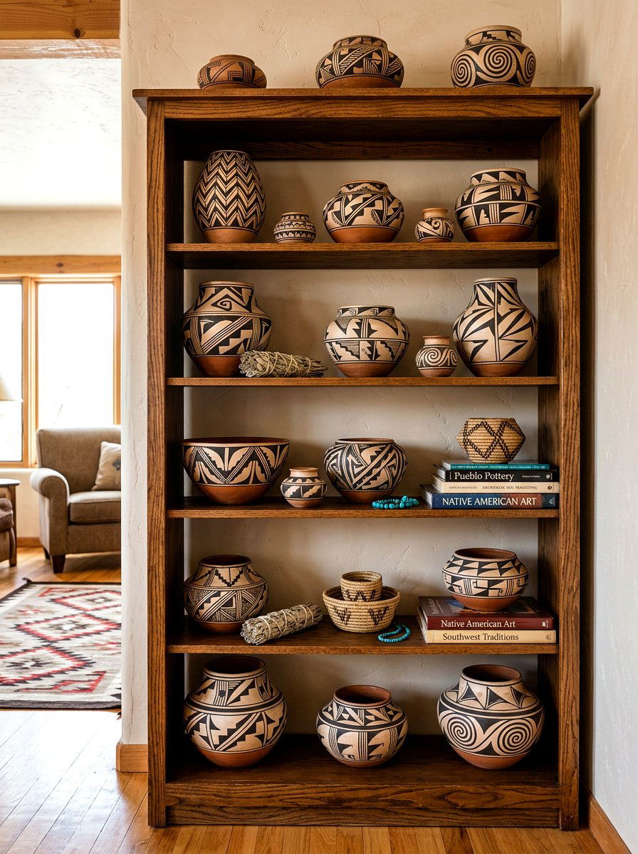 Native American Pottery - 30 western home decor ideas