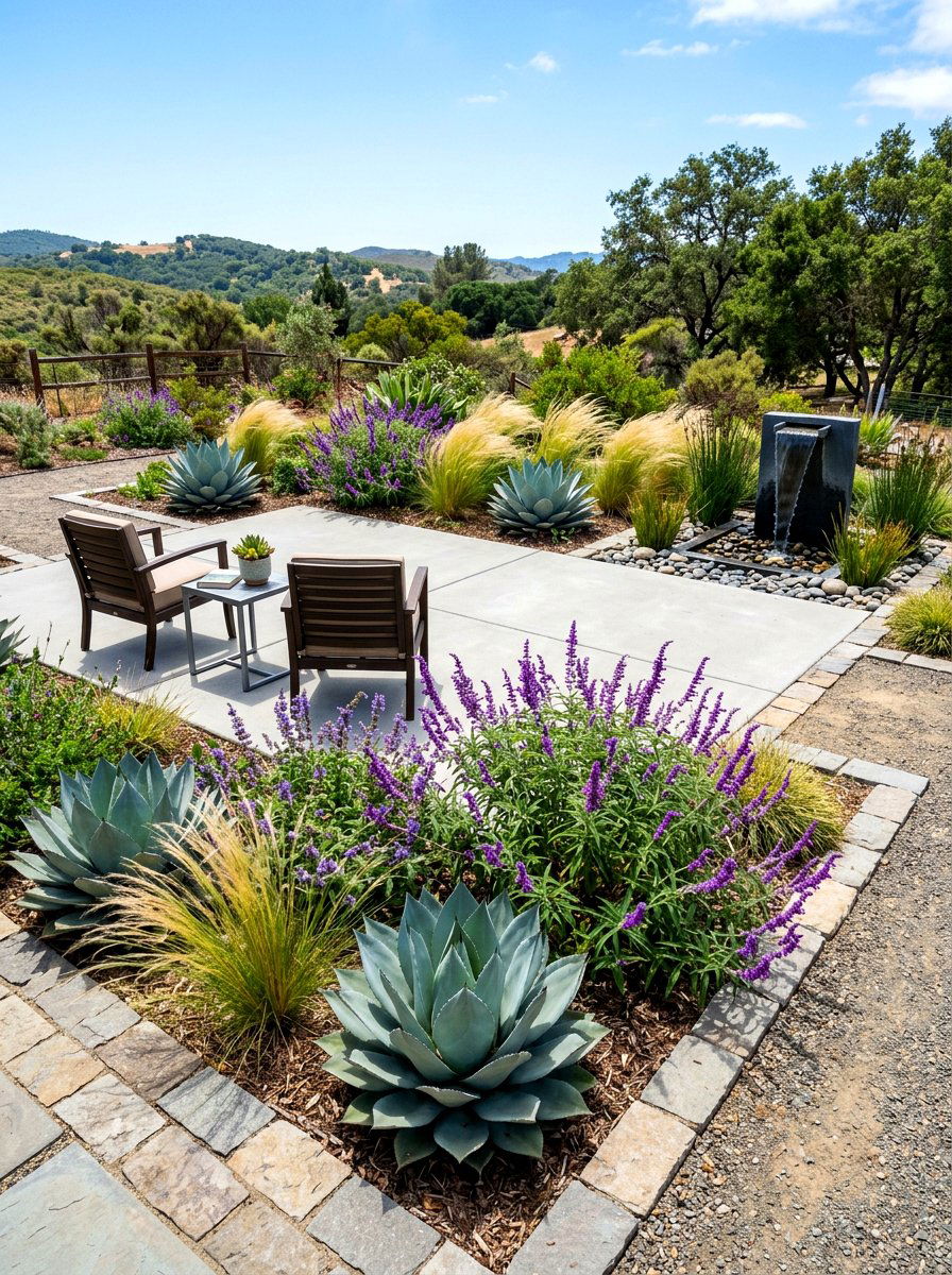Native California Plant Garden - 30 California casual patio ideas