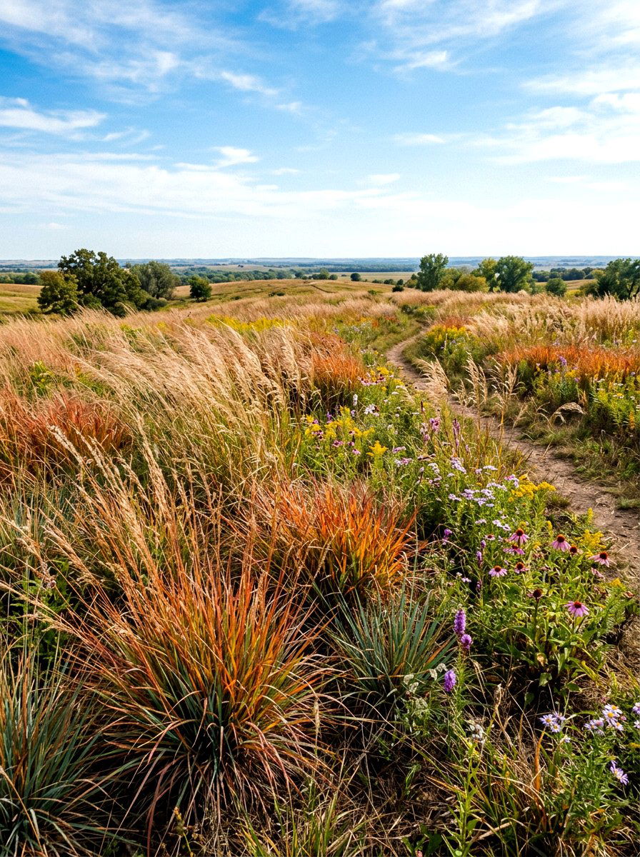 Native Grass Habitat - 30 pollinator garden ideas