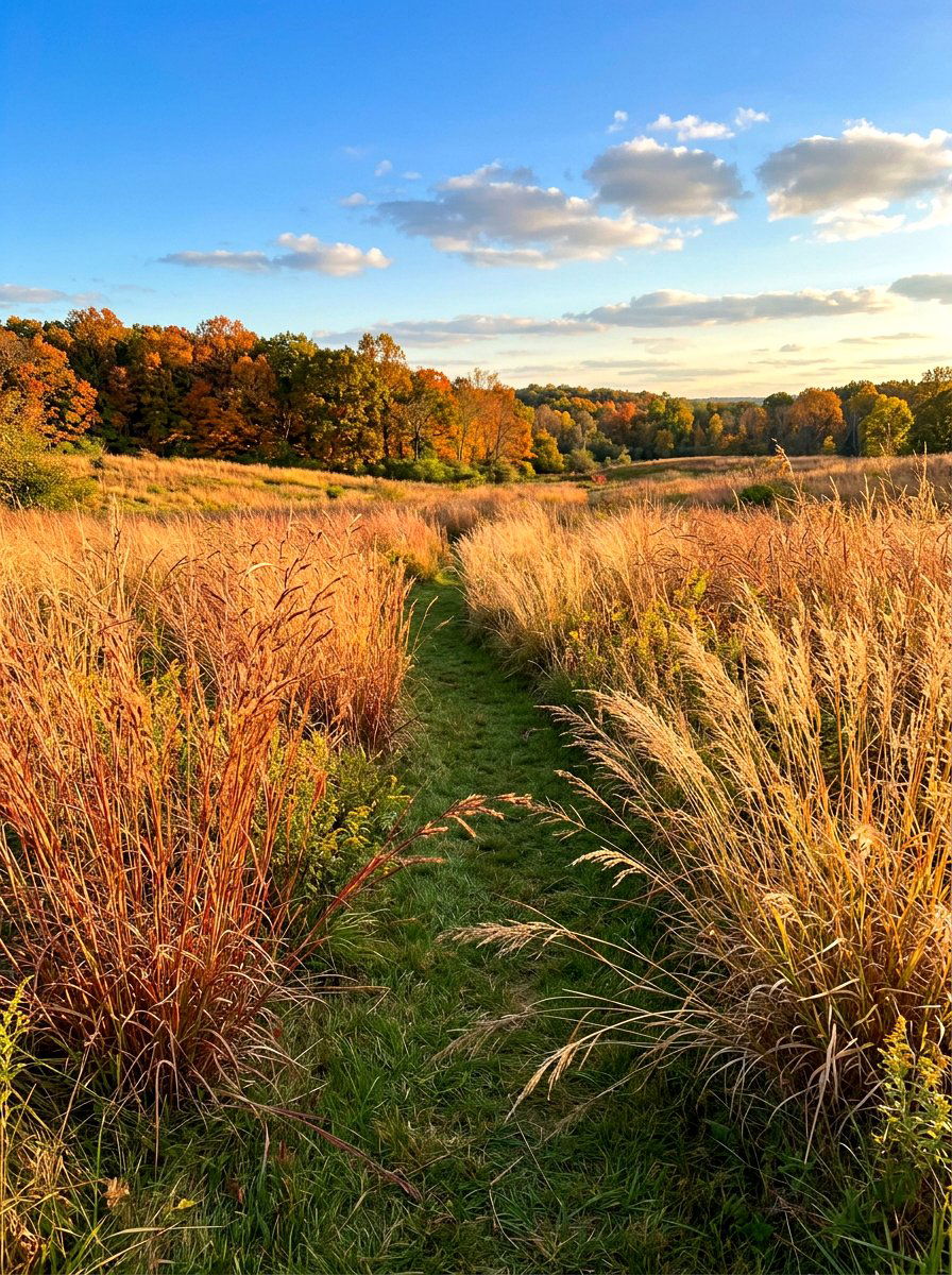 Native Grass Meadow - 30 prairie style garden ideas