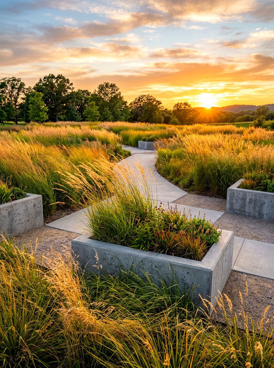 Native Grass Planting - 30 modern cottage garden ideas