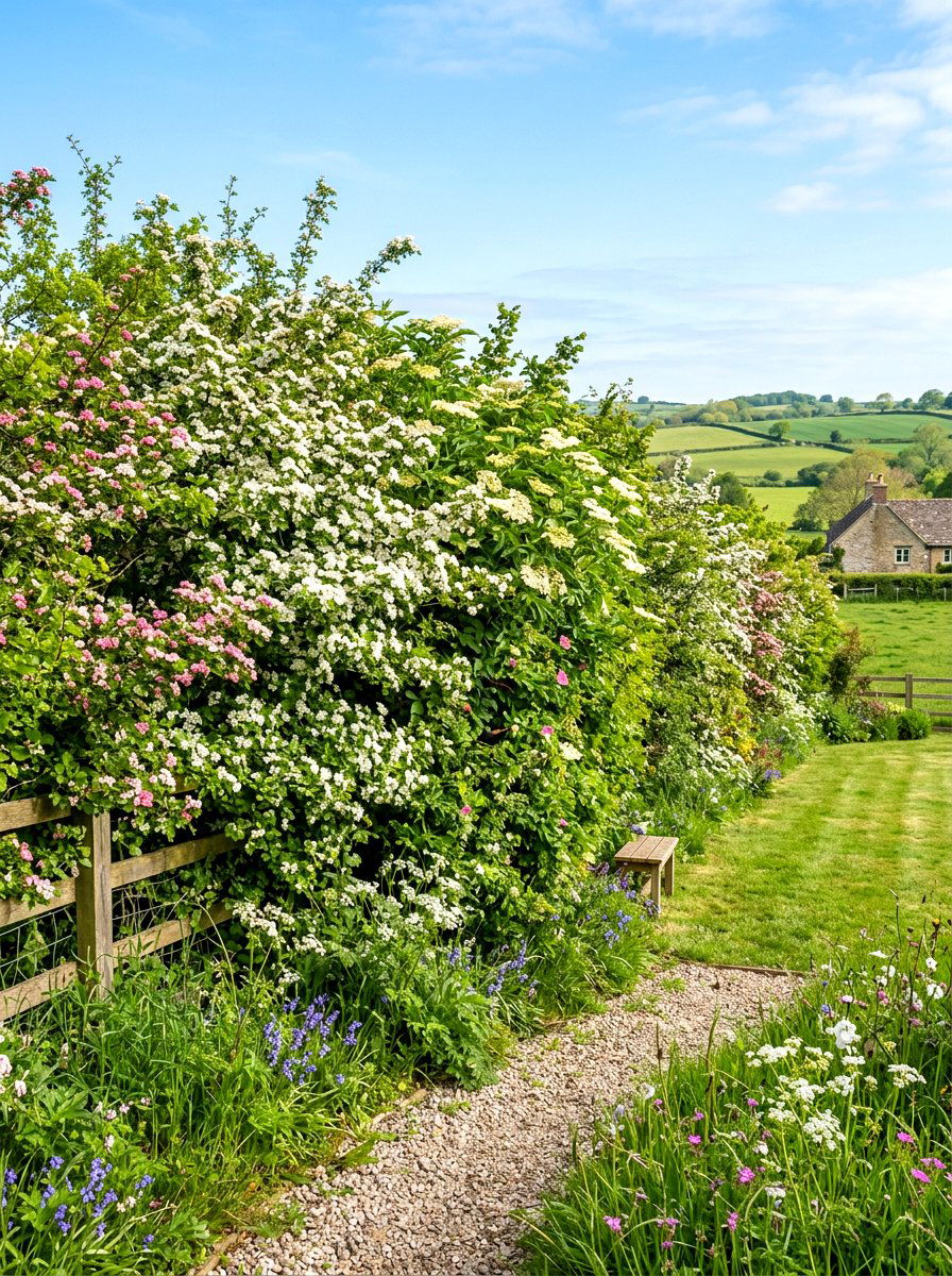 Native Hedgerow Backyard - 30 naturalistic backyard ideas