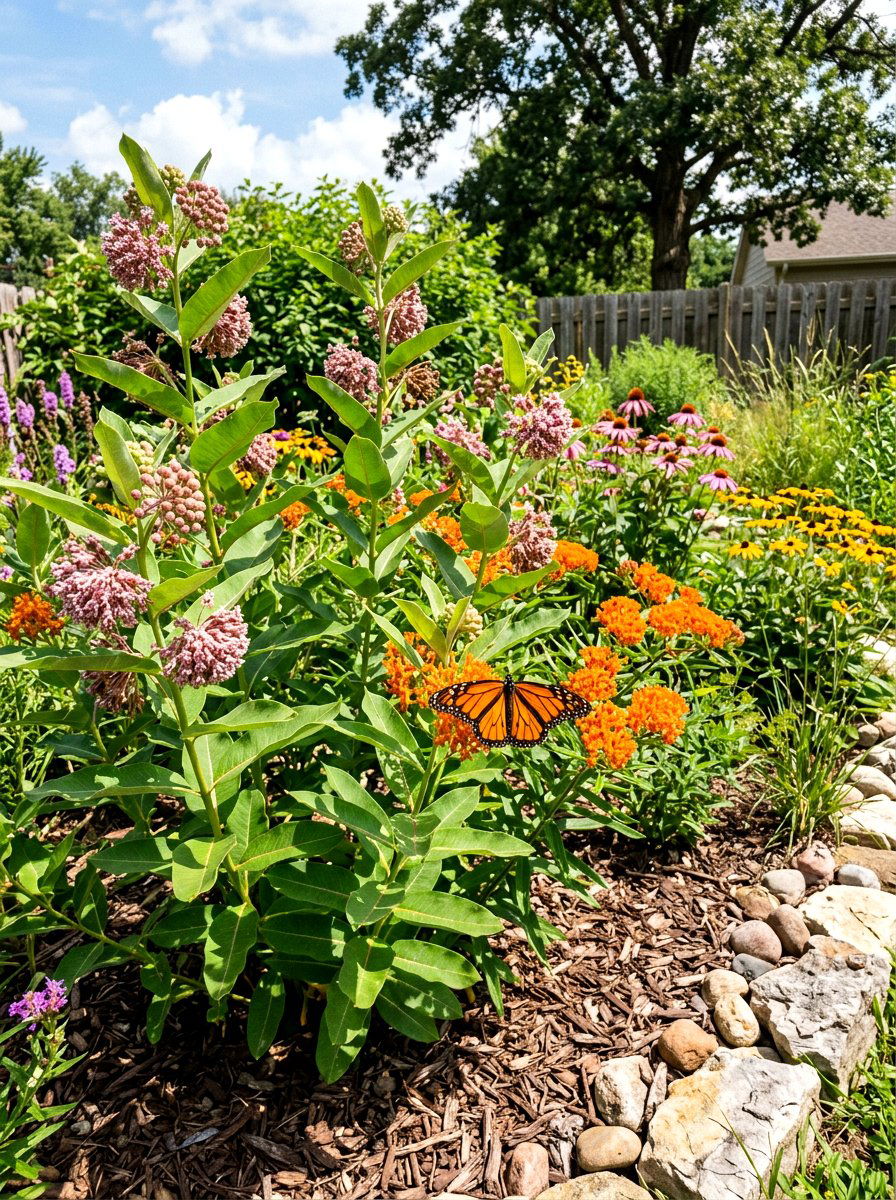 Native Milkweed Patch - 30 butterfly haven backyard ideas