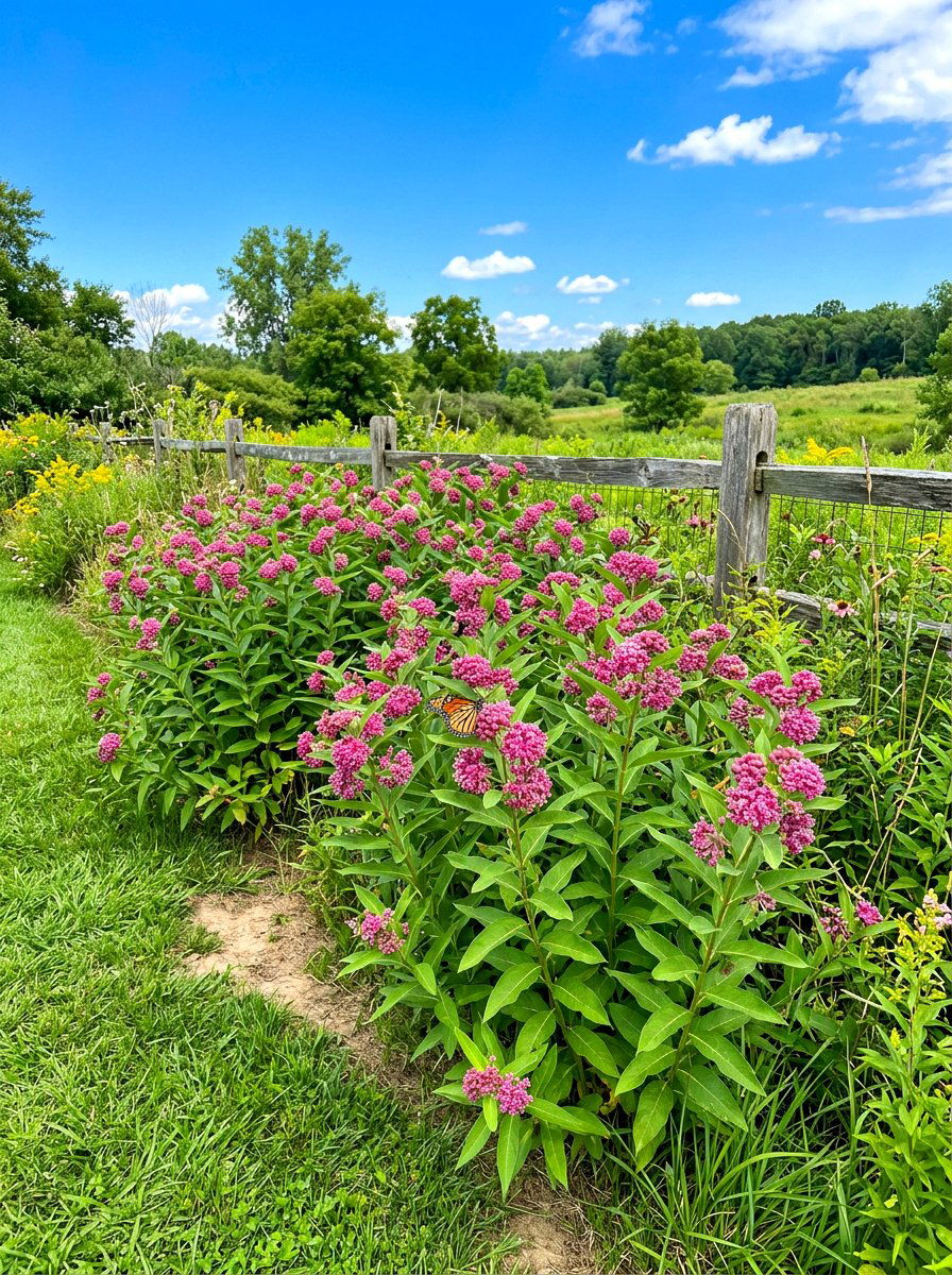 Native Milkweed Patch - 30 butterfly garden ideas