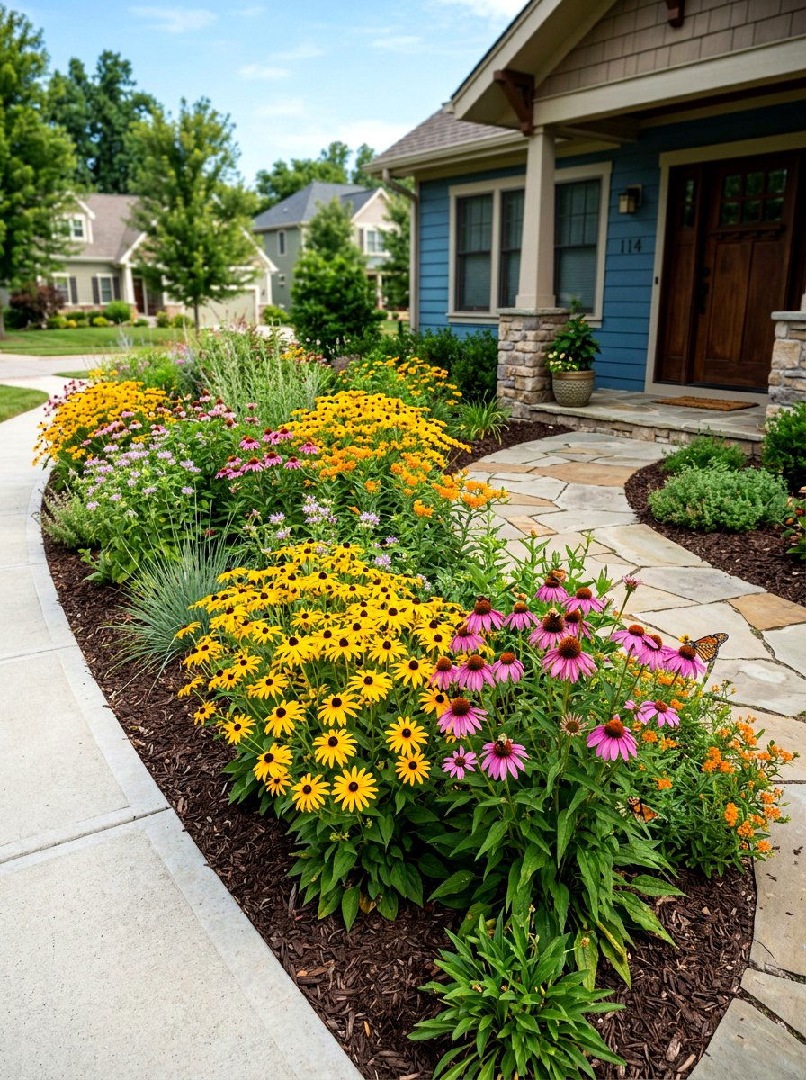 Native Plant Curb Appeal - 30 front entry landscaping ideas