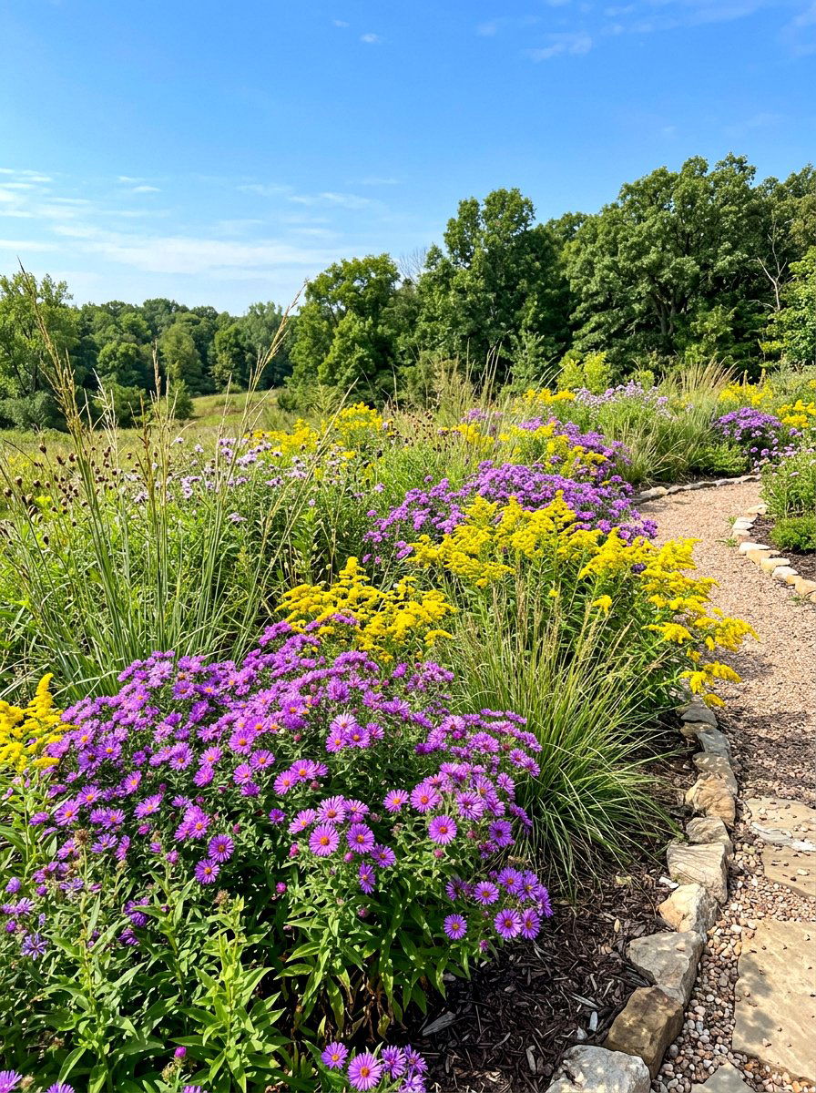 Native Plant Flower Bed - 30 budget flower bed ideas