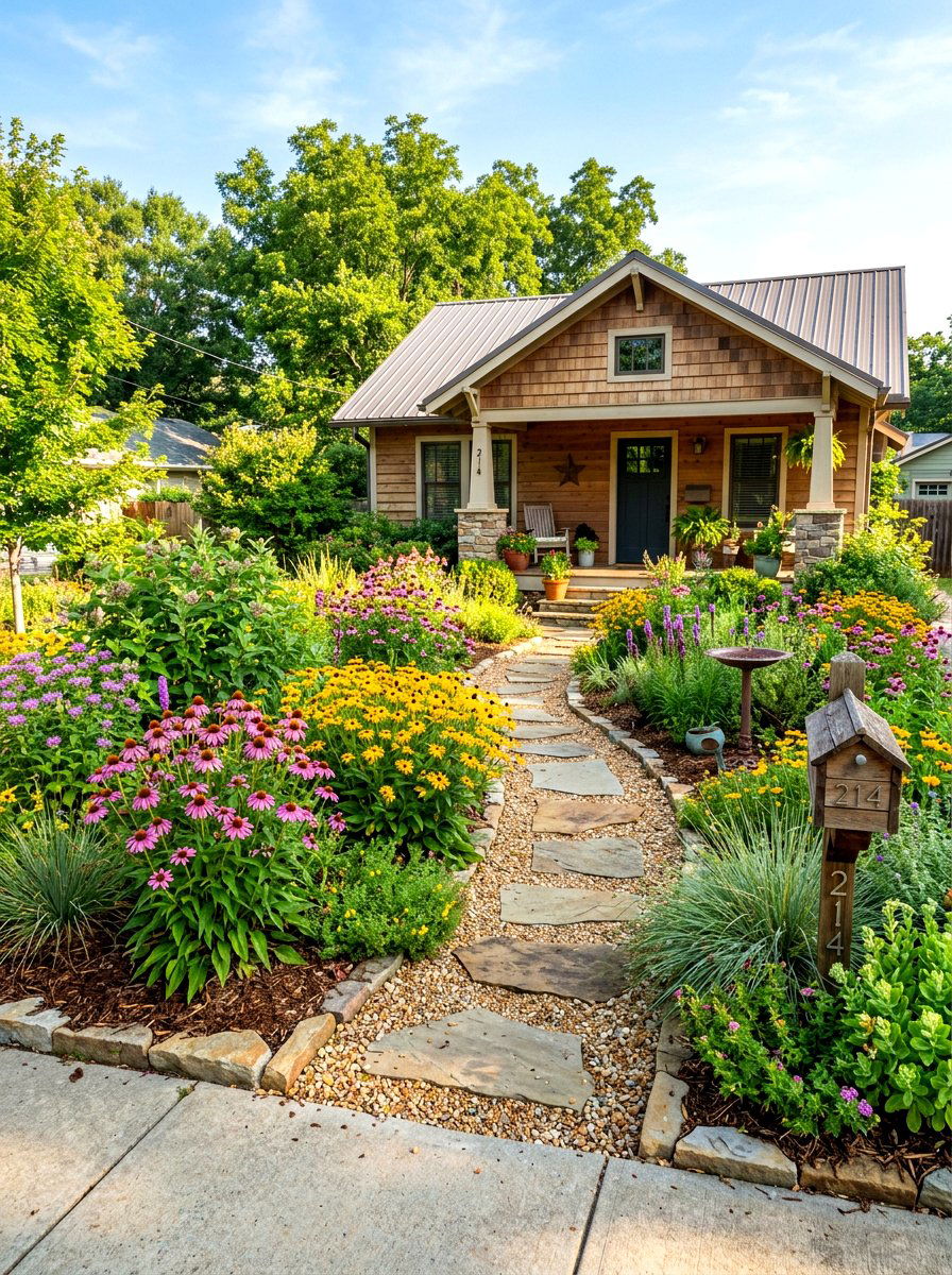 Native Plant Front Yard - 30 simple front yard ideas