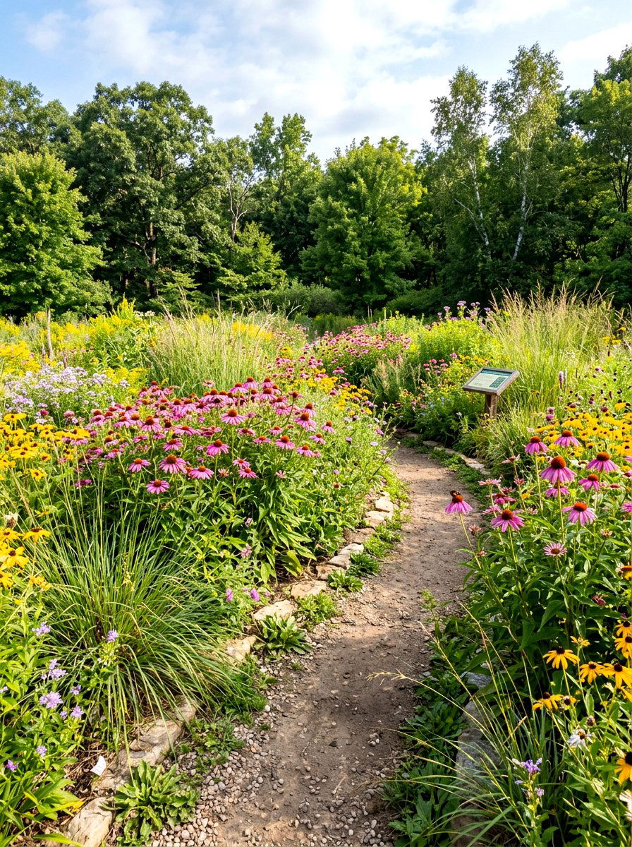 Native Plant Garden - 30 low maintenance backyard landscaping ideas