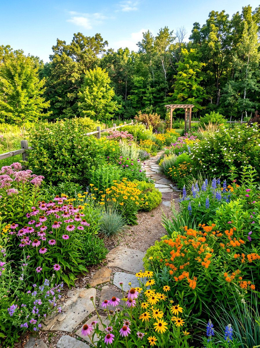 Native Plant Garden - 30 natural landscaping ideas