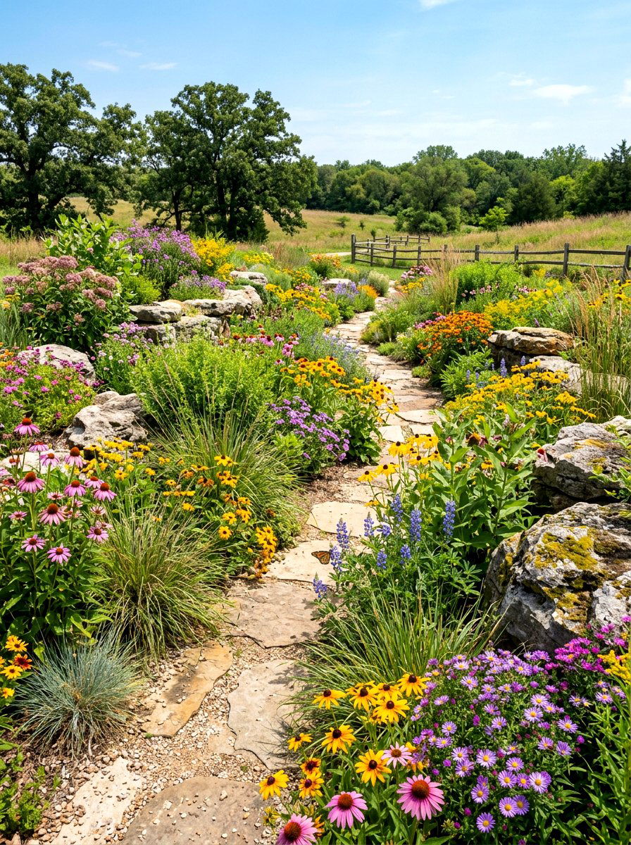 Native Plant Garden - 30 simple landscaping ideas