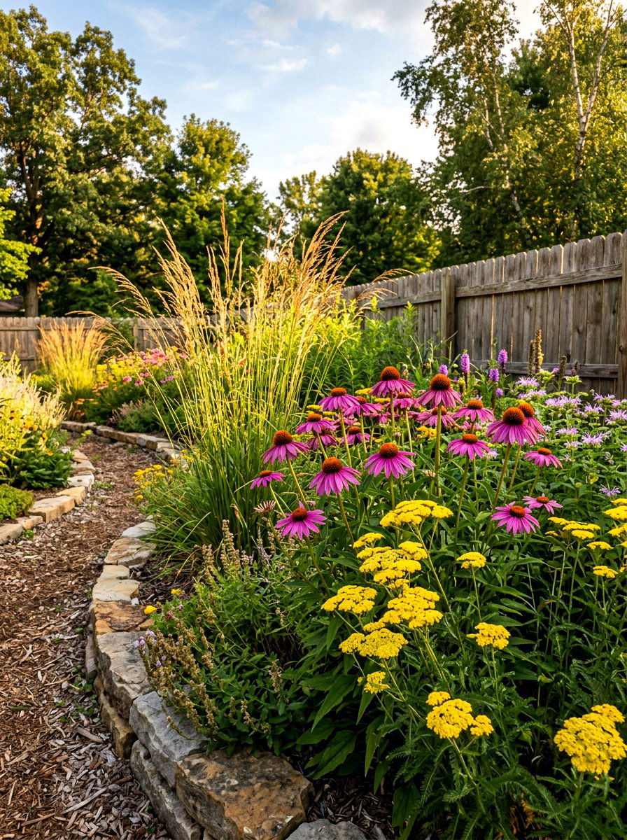 Native Plant Garden - 30 low water backyard ideas