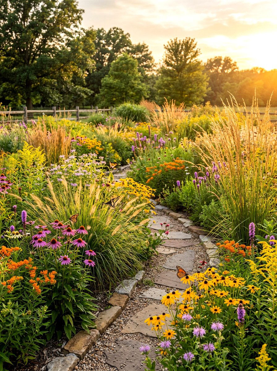 Native Plant Garden - 30 budget landscaping ideas