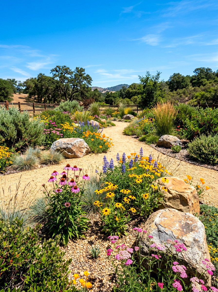Native Plant Gravel Bed - 30 gravel garden ideas