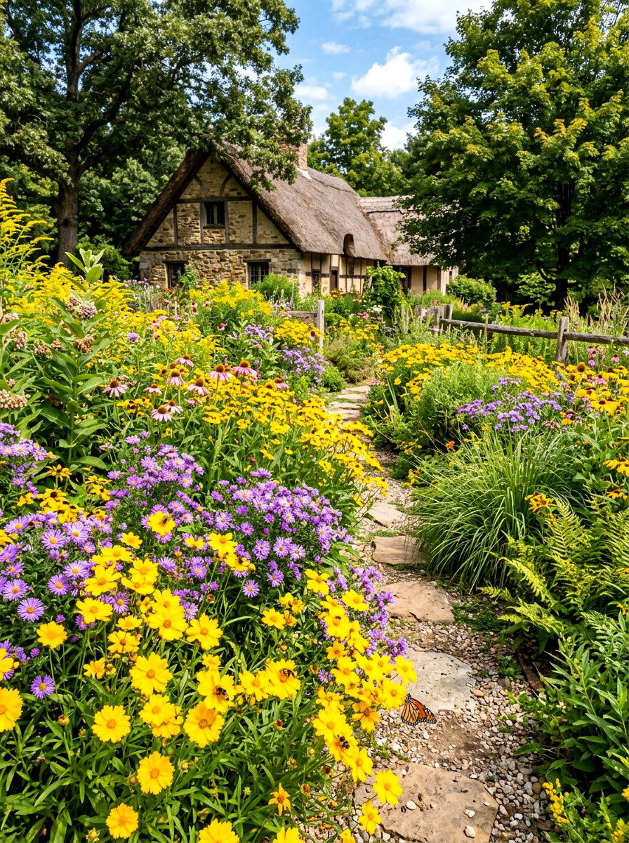 Native Plant Wildlife Garden - 30 cottage garden ideas
