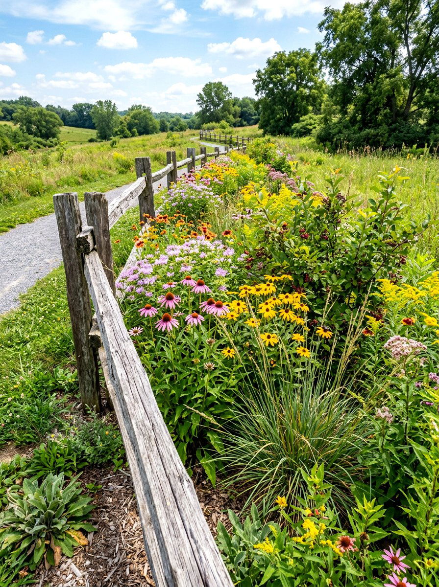 Native Plants For Fence Line - 30 fence landscaping ideas