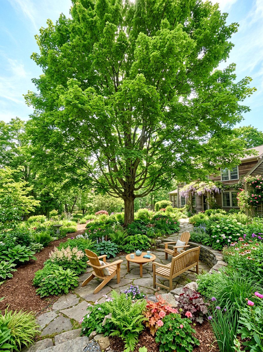 Native Tree Canopy - 30 pollinator paradise backyard ideas