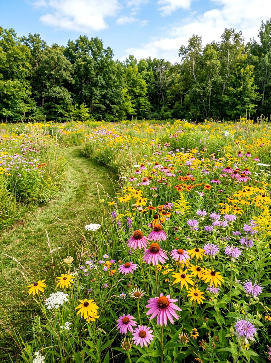 Native Wildflower Meadow - 30 year round garden ideas