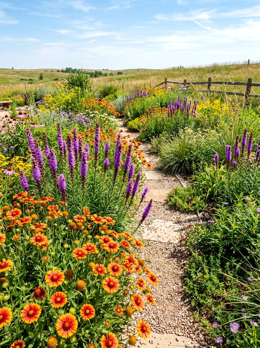 Native flower garden - 30 cottage cutting garden ideas