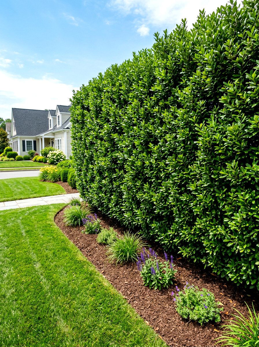 Native privacy hedge - 30 native plant front yard ideas