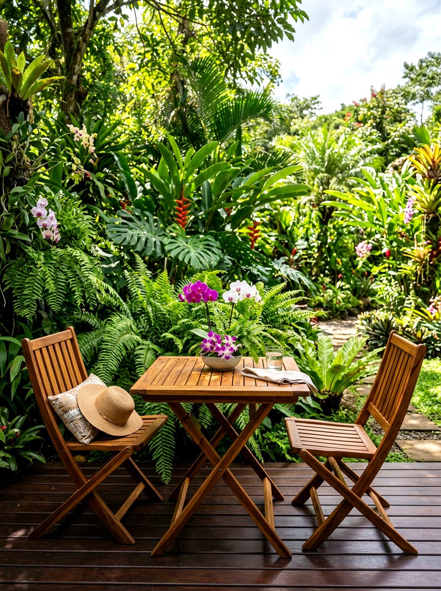 Natural Acacia Bistro Set - 30 folding bistro set ideas