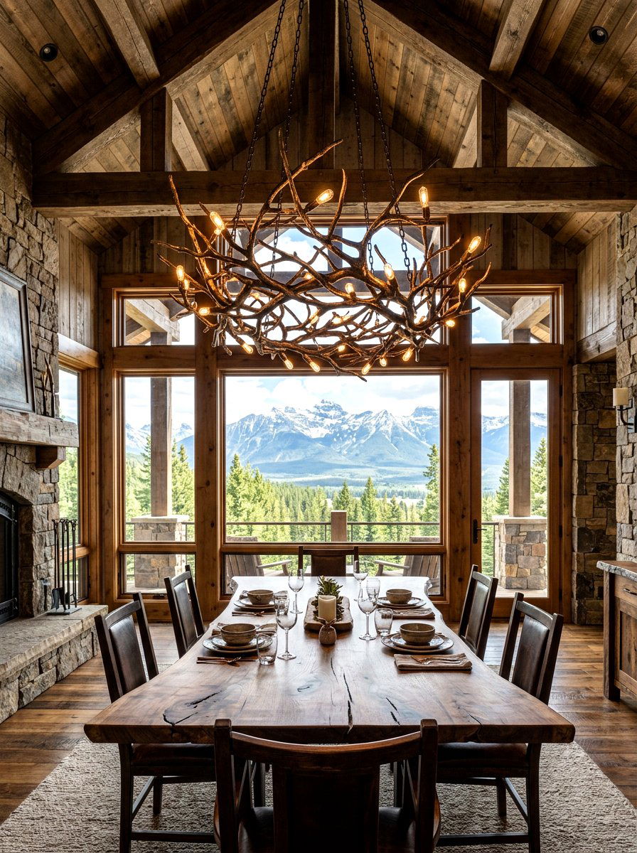 Natural Branch Chandelier - 30 dining room chandelier ideas