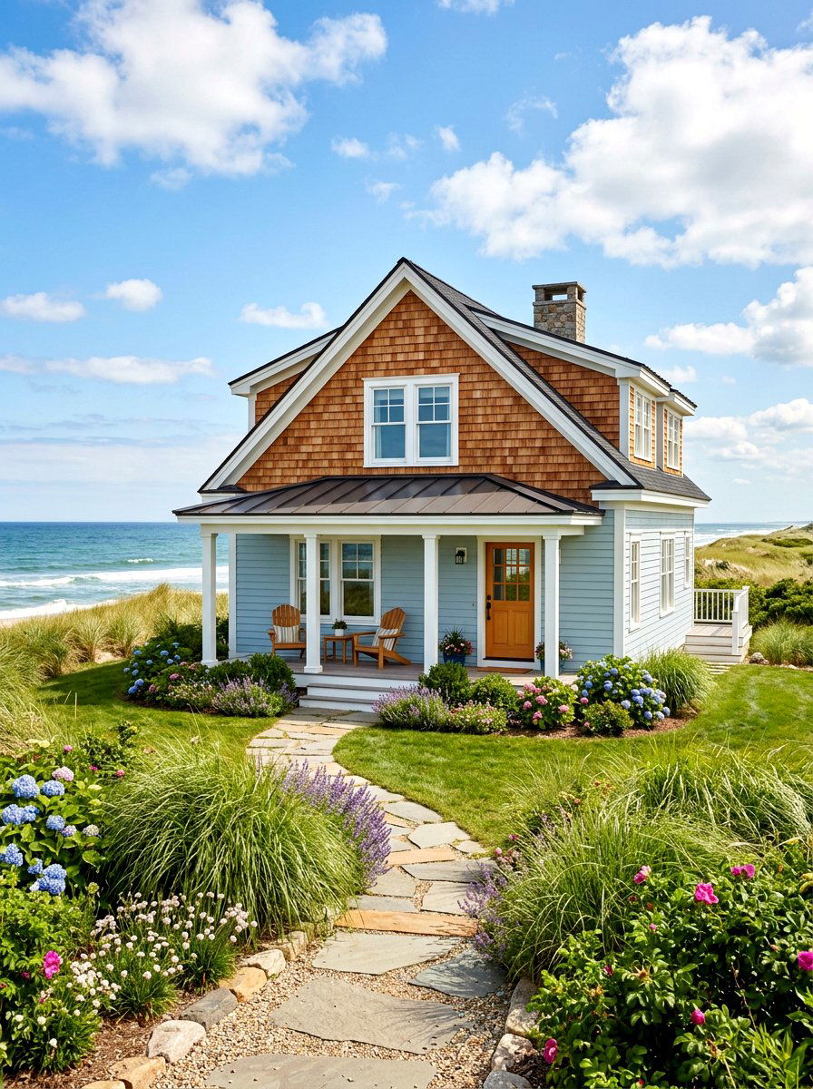 Natural Cedar Shake - 30 gable accent ideas