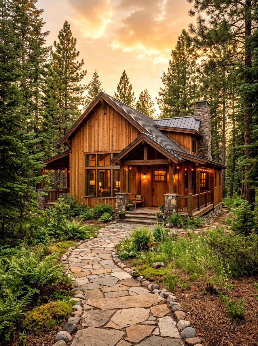 Natural Cedar Vertical Siding - 30 vertical siding exterior ideas