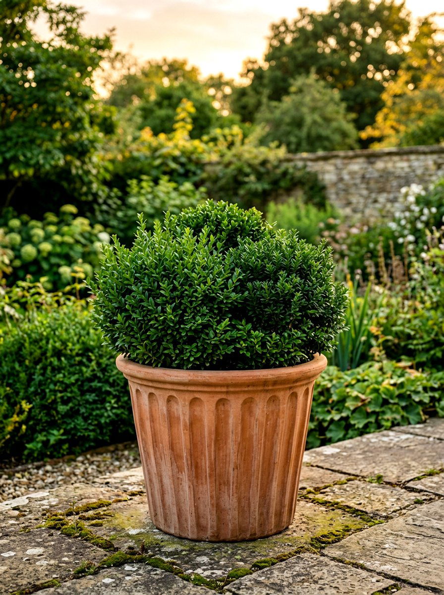 Natural Clay Fluted Planter - 30 porch column planter ideas