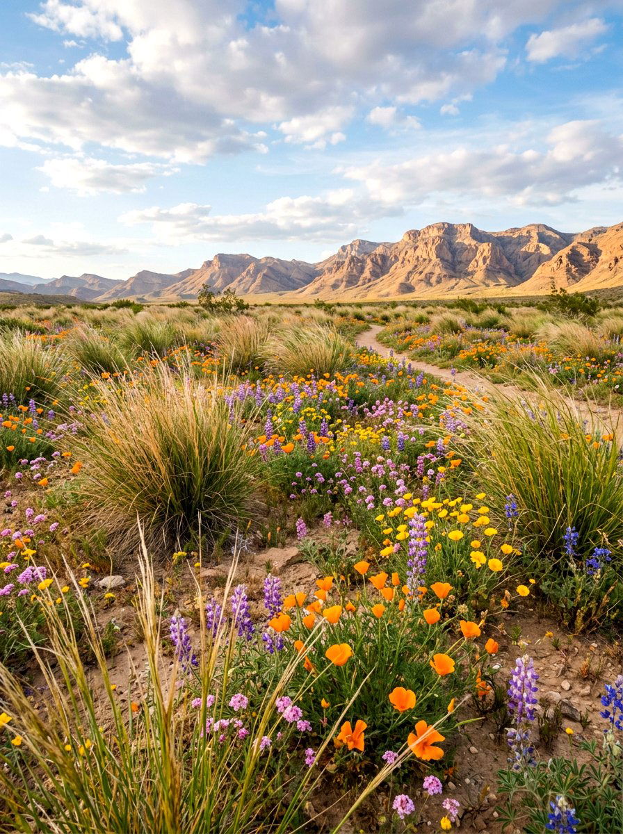 Natural Desert Meadow - 30 desert landscaping ideas