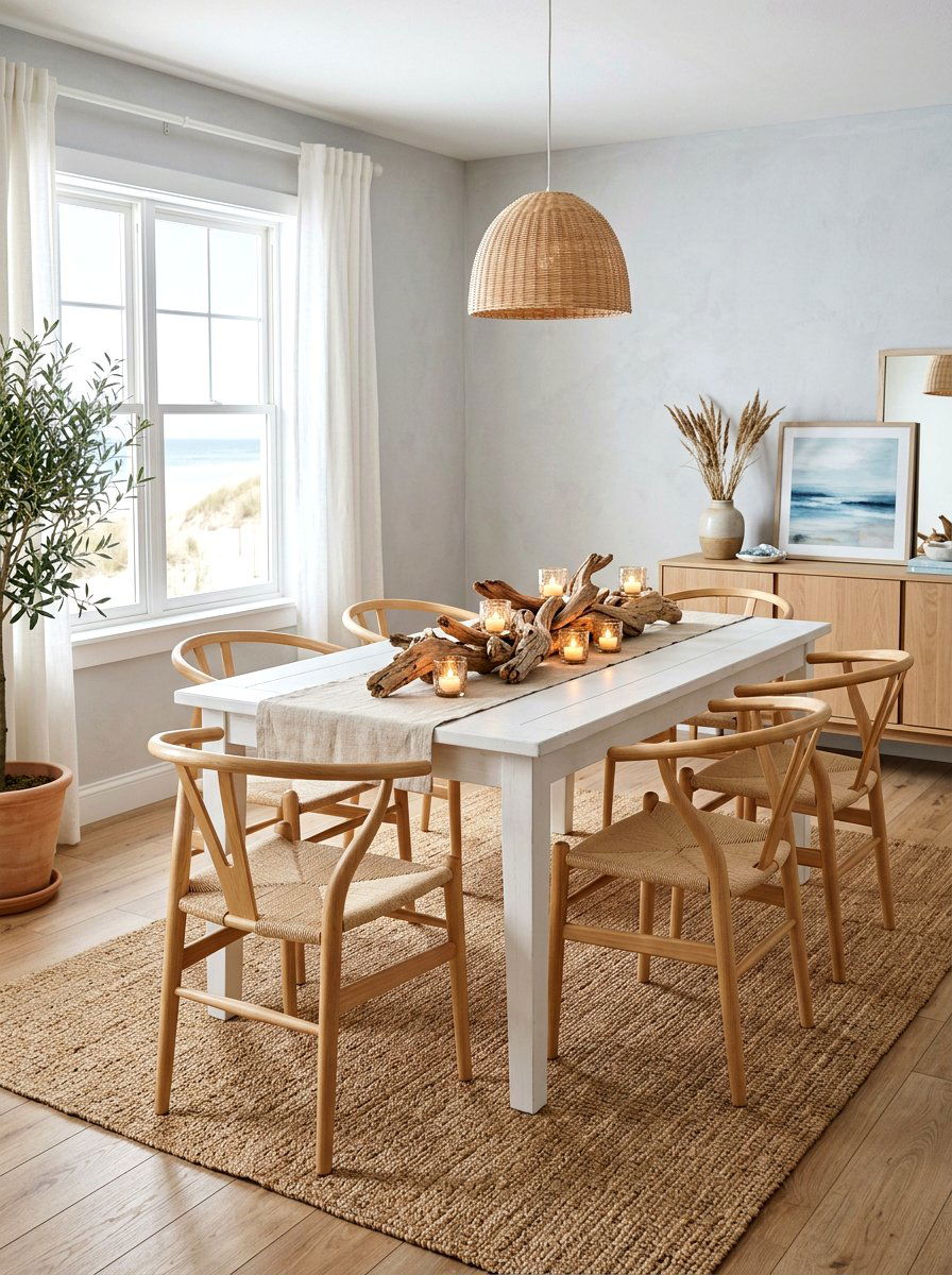 Natural Driftwood Pieces - 30 candle table runner ideas