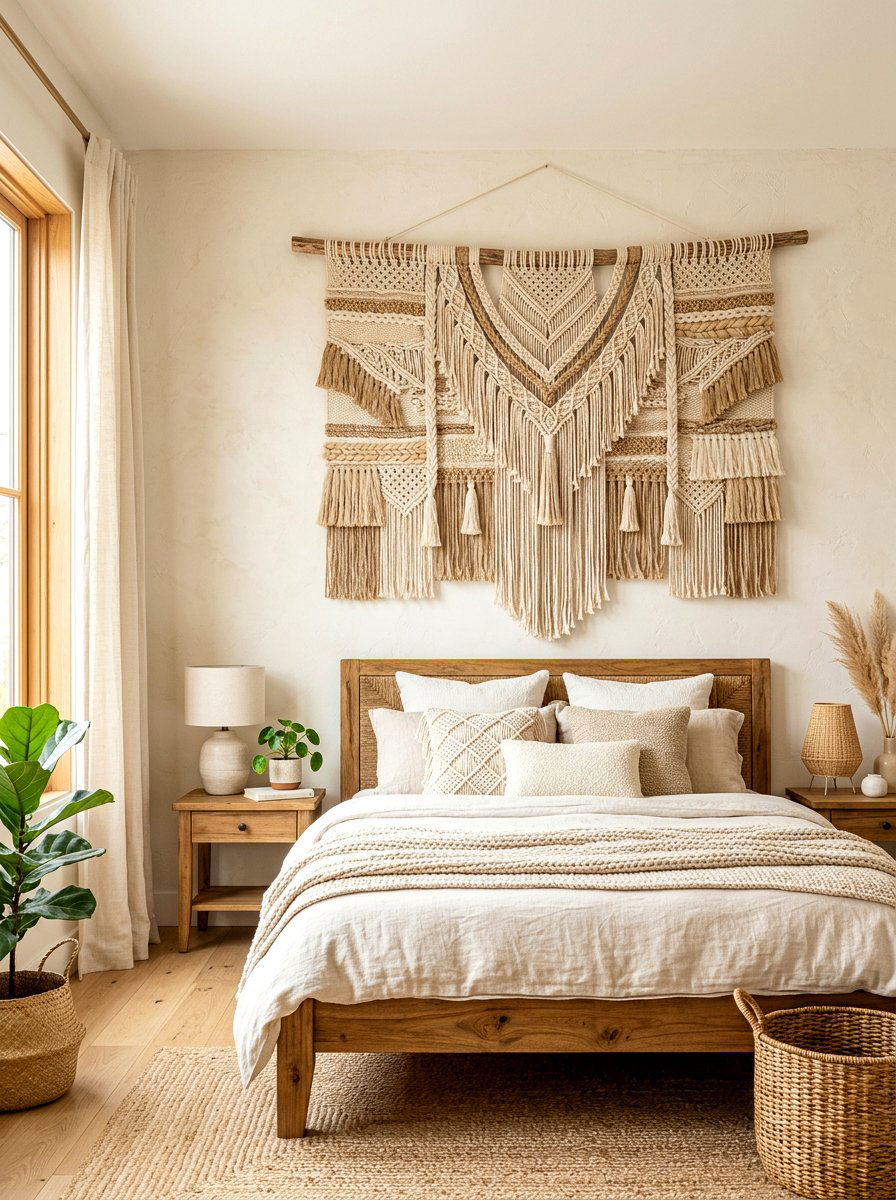 Natural Fiber Wall Hanging - 30 nontoxic home decor ideas