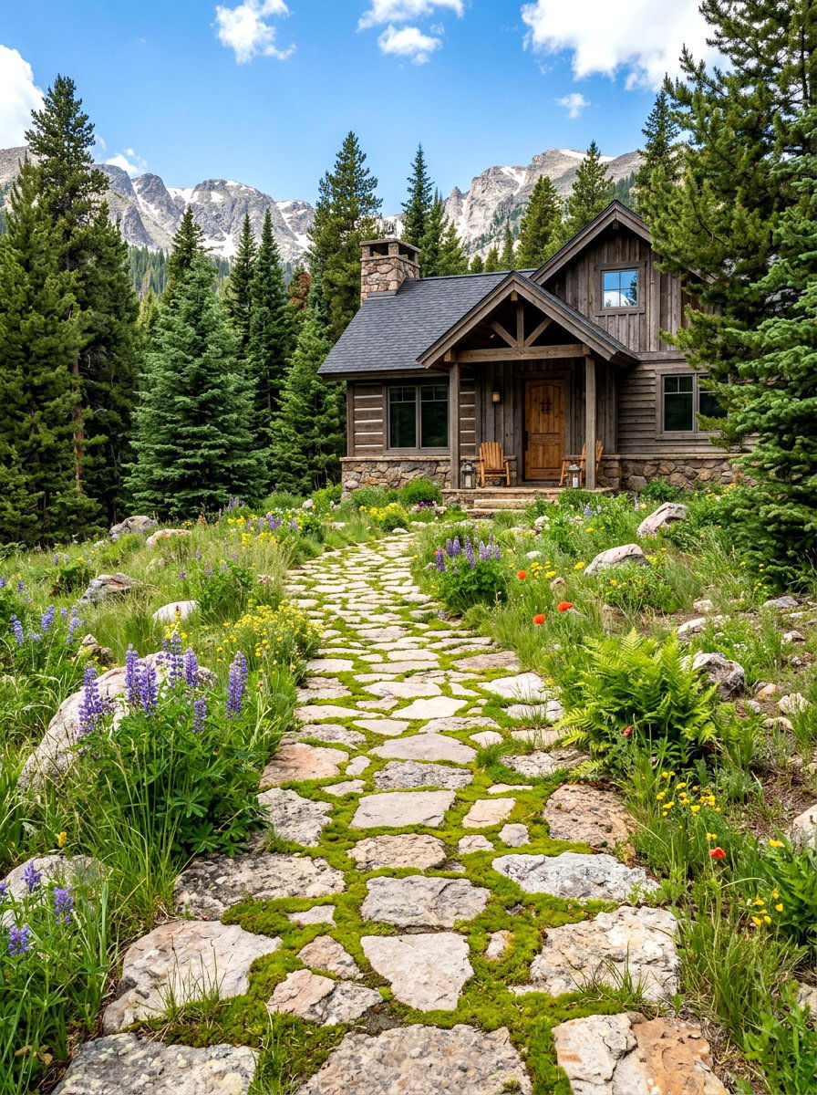 Natural Fieldstone Entry - 30 front walkway ideas