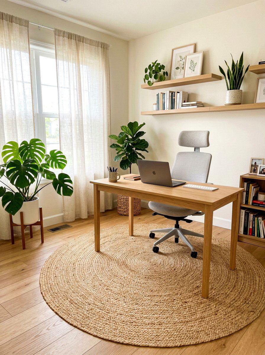 Natural Jute Office Rug - 30 office rug ideas