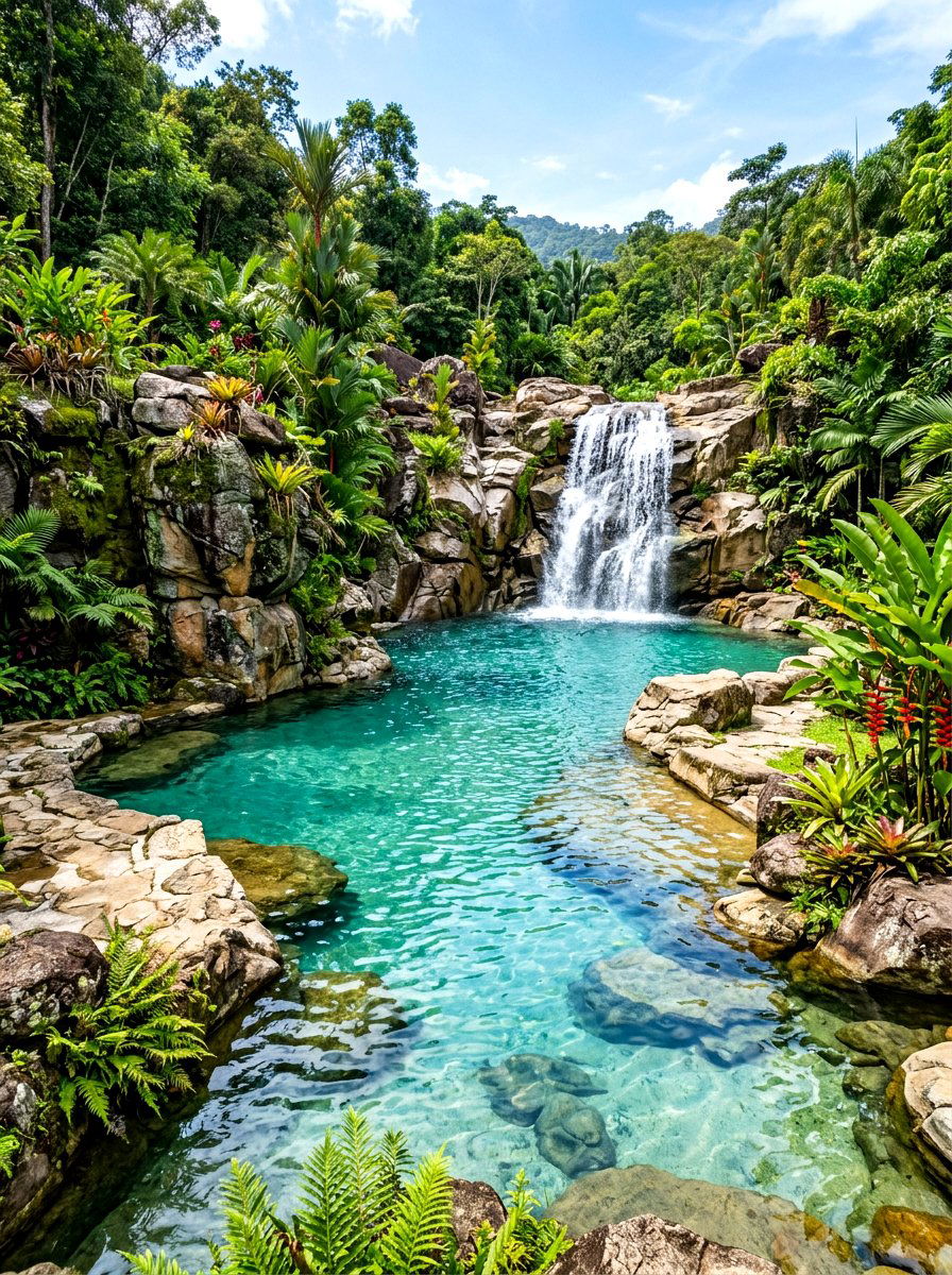 Natural Lagoon Pool - 30 resort backyard pool ideas