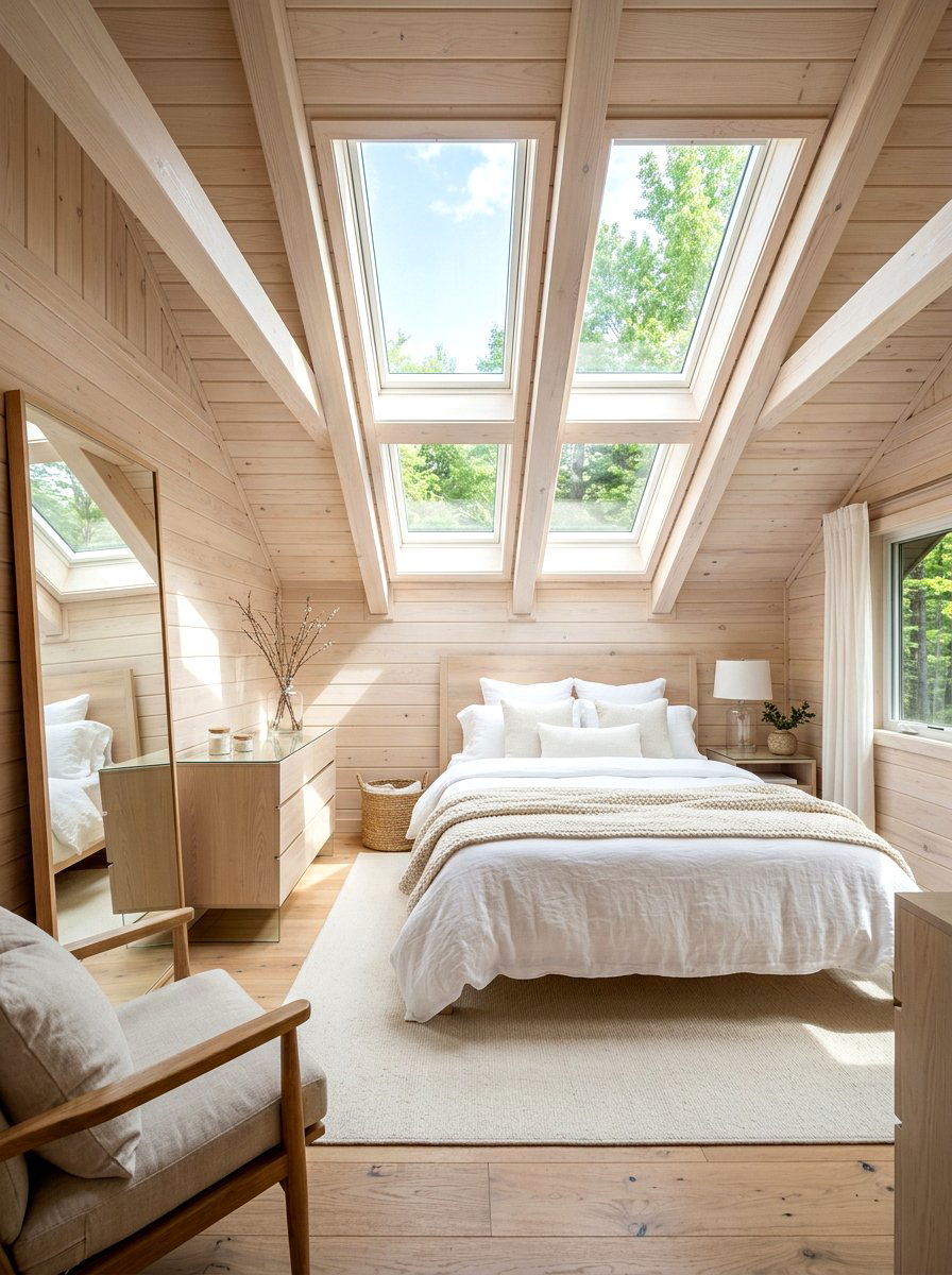 Natural Light Cabin Bedroom - 30 cabin bedroom ideas
