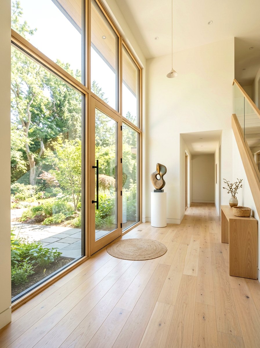 Natural Light Hallway - 30 quiet luxury entryway ideas