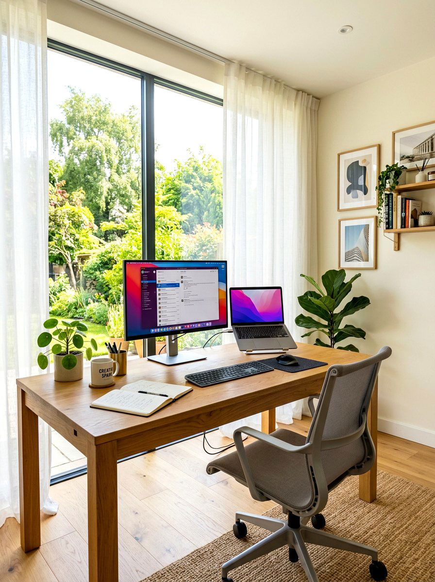 Natural Light Home Office Layout - 30 energy efficient home office ideas