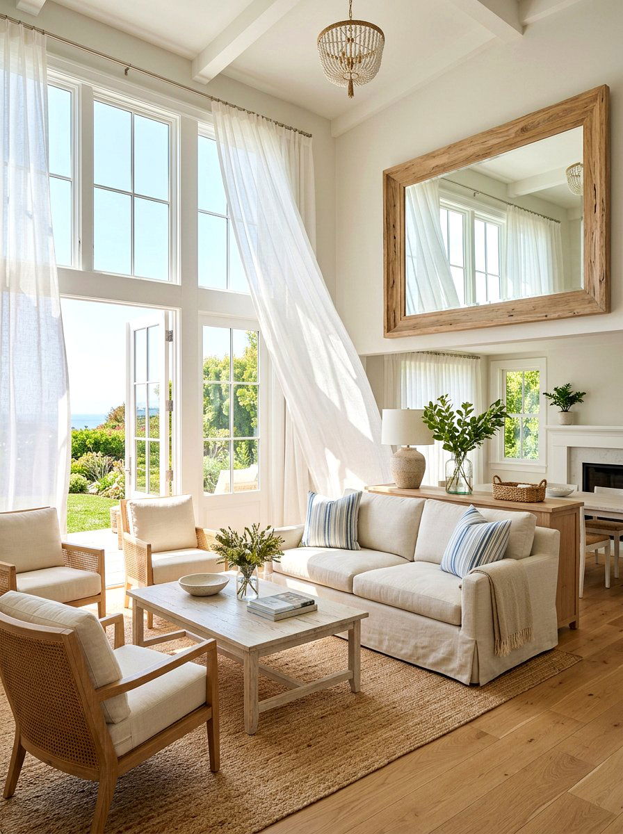 Natural Light Optimization - 30 first apartment living room ideas