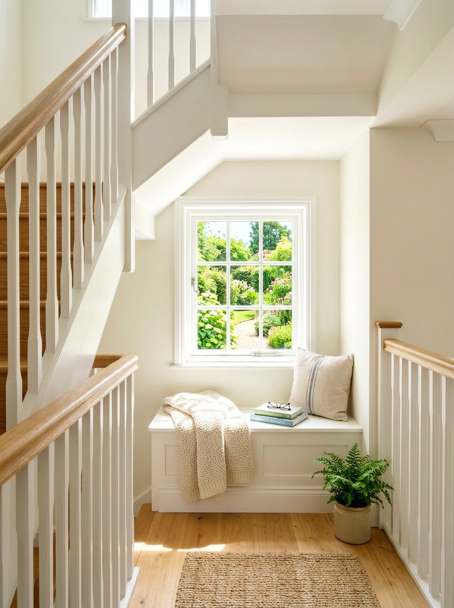 Natural Light Staircase Window - 30 under stairs reading nook ideas