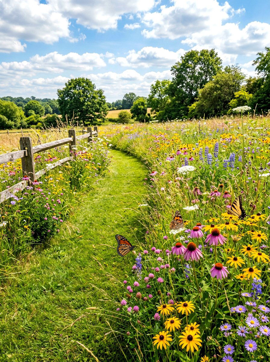 Natural Meadow Patch - 30 backyard zoning ideas