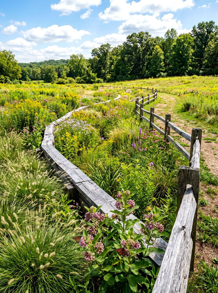 Natural Meadow Swale - 30 swale landscaping ideas
