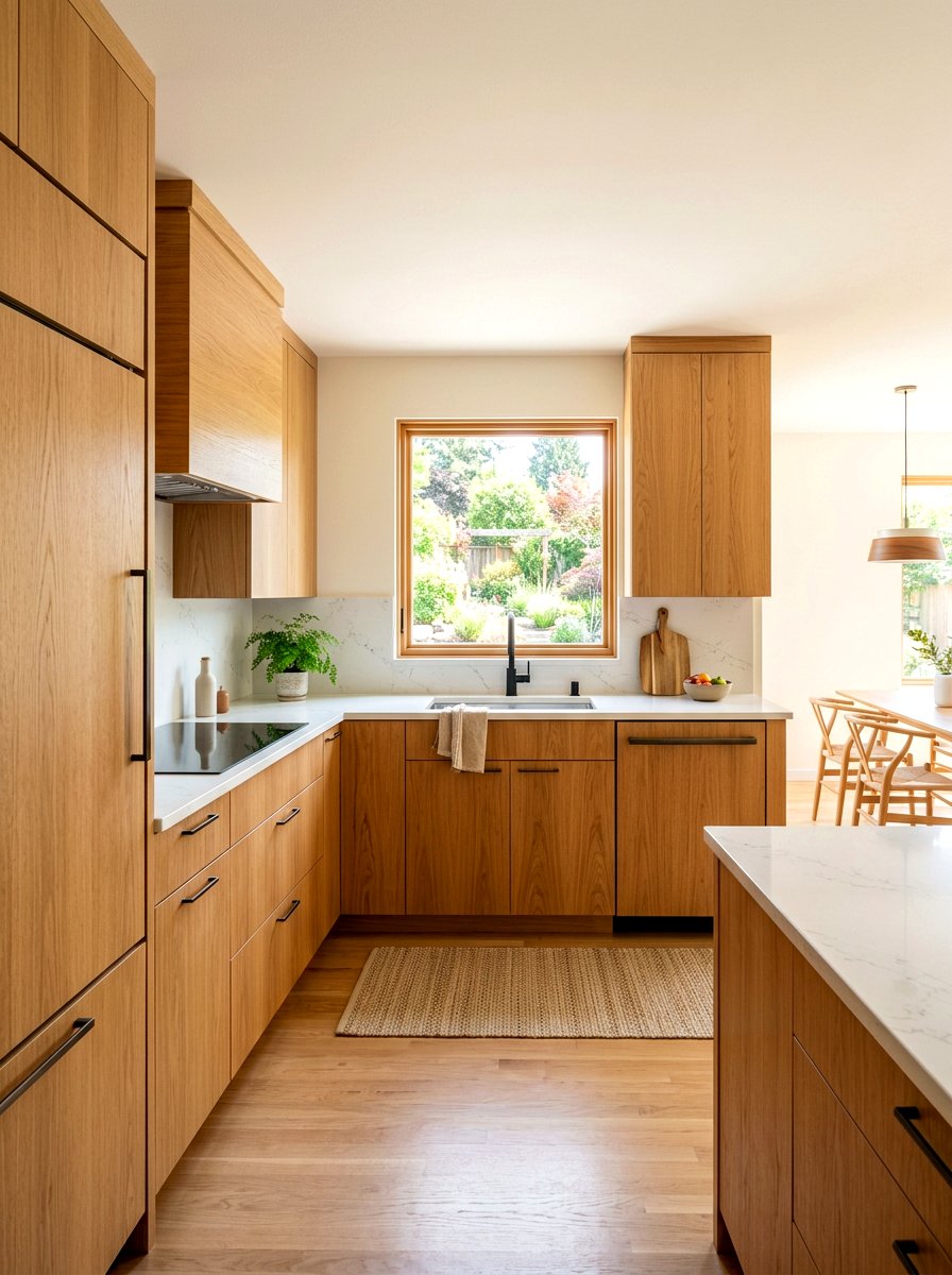 Natural Oak Wood Finish - 30 panel ready kitchen ideas