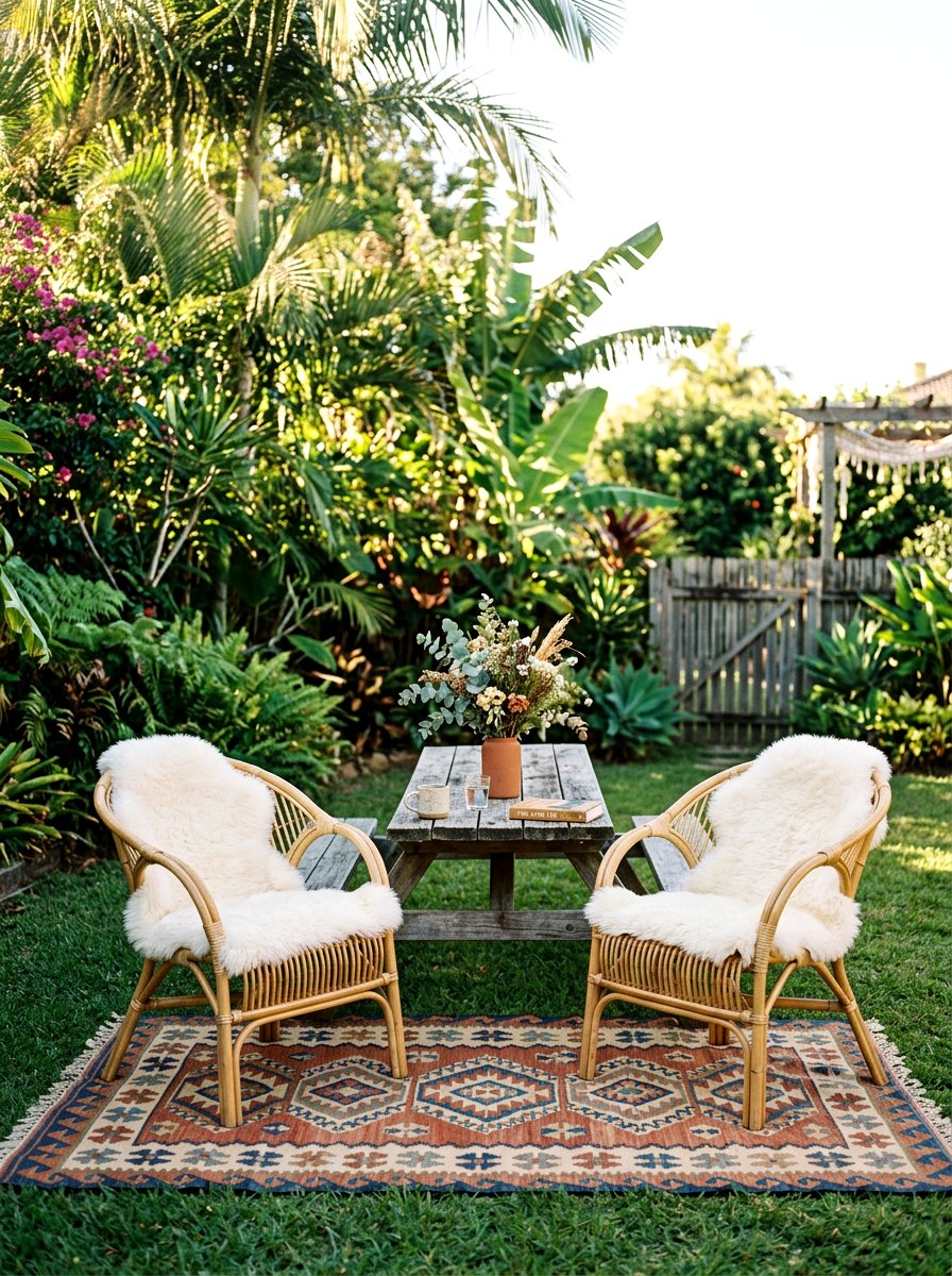 Natural Rattan Chair - 30 picnic party decor ideas