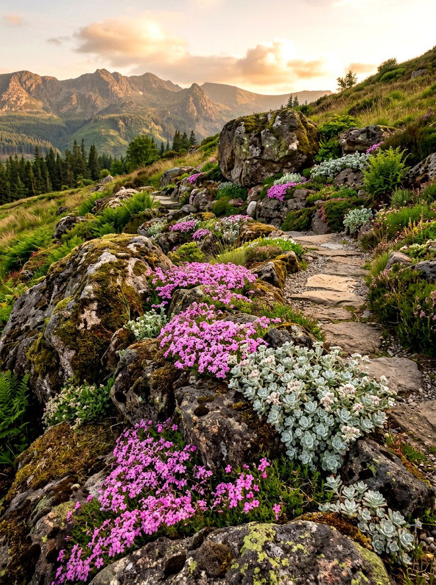Natural Rockery Landscape - 30 slope garden ideas