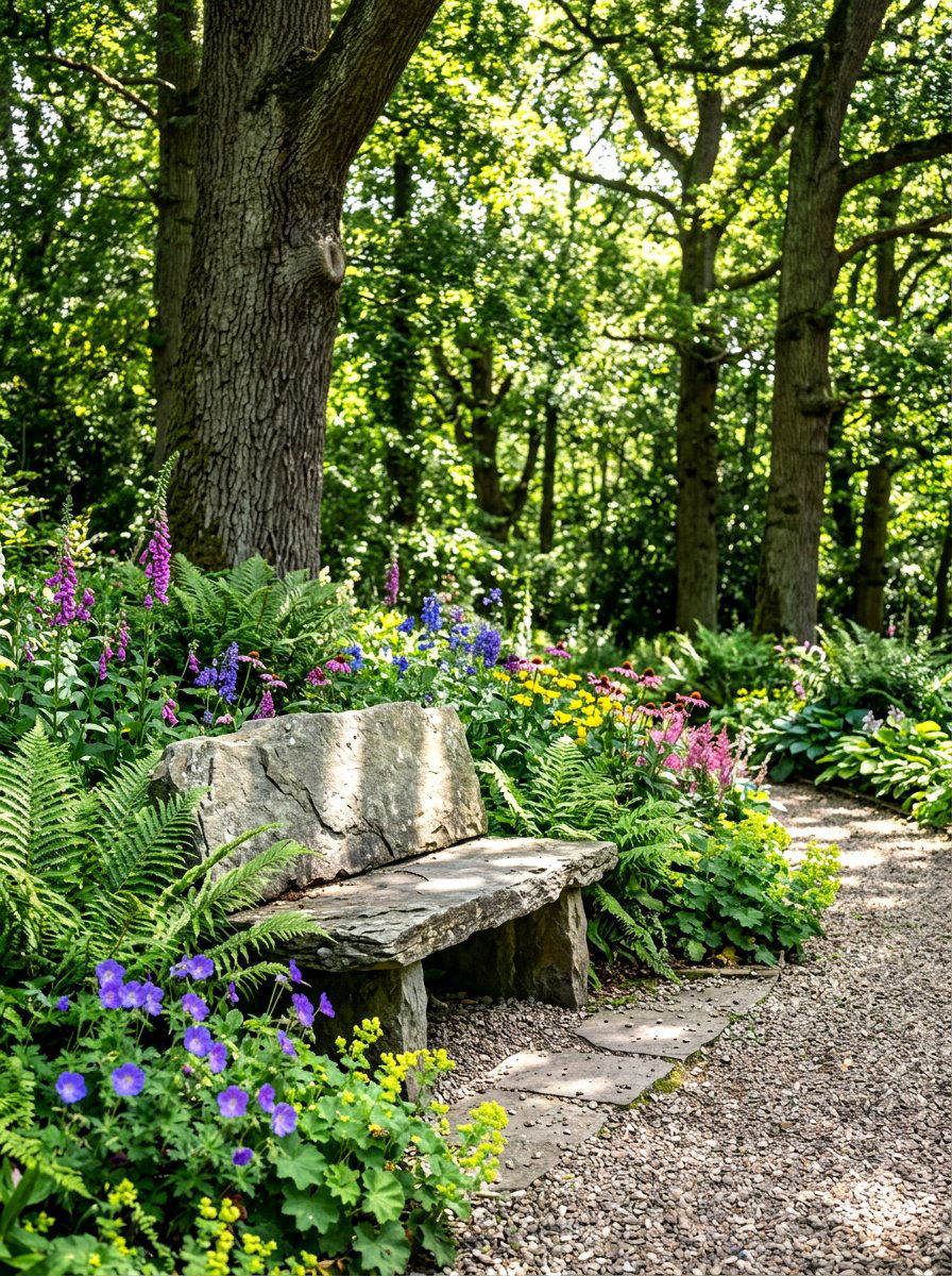 Natural Stone Garden Bench - 30 stone bench garden ideas