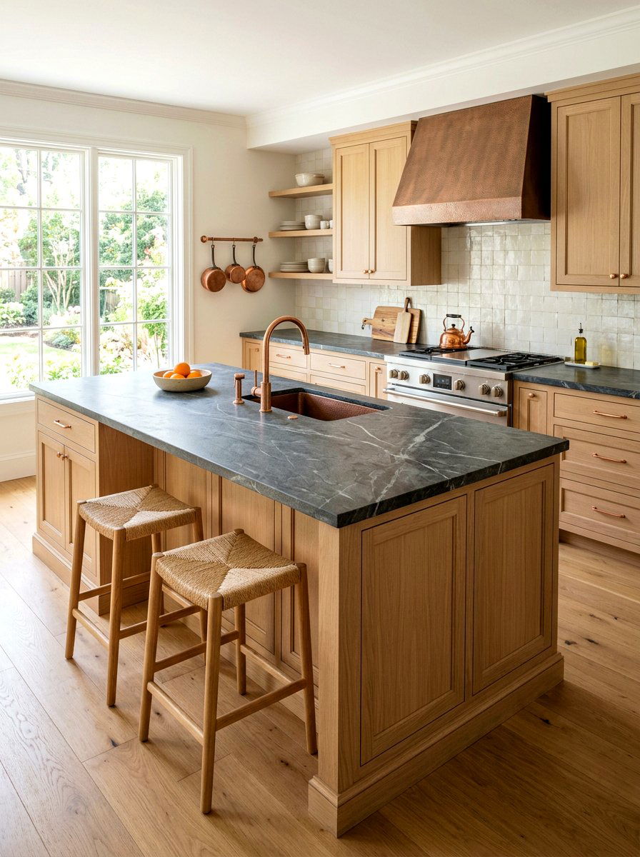 Natural Stone Kitchen Countertop - 30 eco friendly kitchen ideas